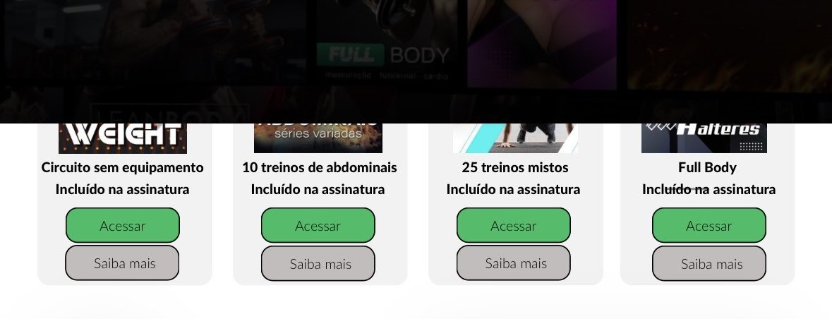 Capas dos programas de treino do Método RP