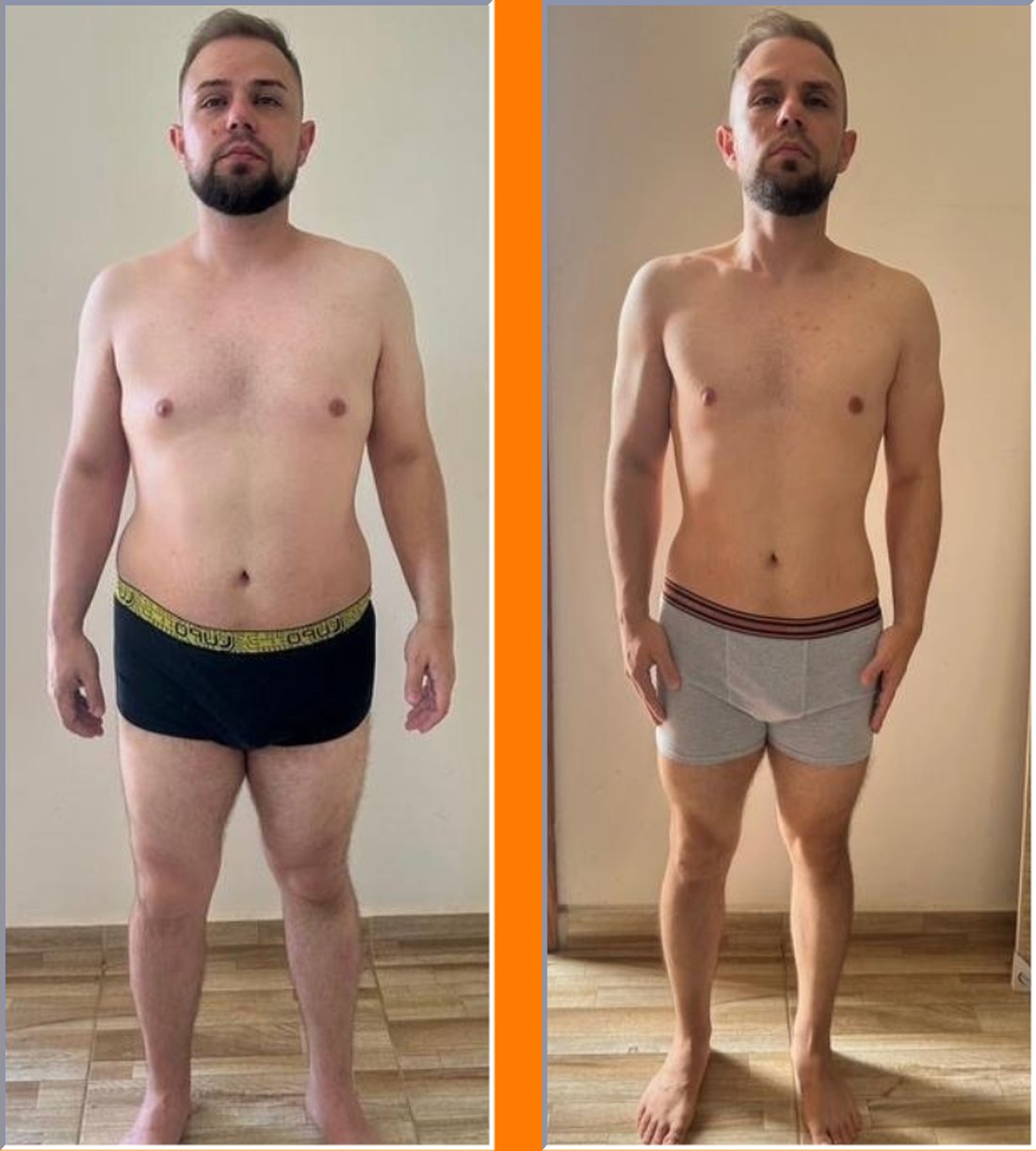 Gabriel antes e depois da consultoria online